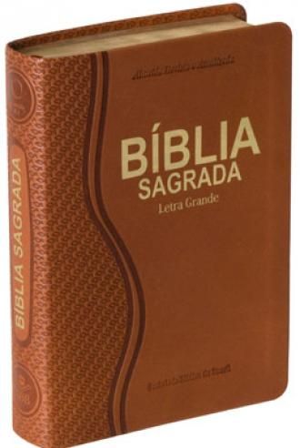 Bíblia Sagrada - Letra Grande com Índice - Marrom